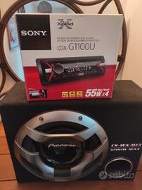 basso da baule ..e autoradio, più amplificatore