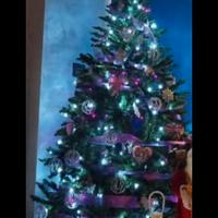 Albero di Natale con serie di luci (300 Led)