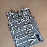 Canotta Lotto grigia con stampa