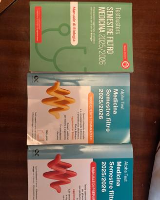 Libri alpha test e testbuster del semetro filtro