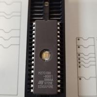 EPROM ST M27C1001-80XF1 – Memoria 1Mbit UV Erasabl
