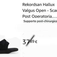 scarpe post intervento alluce valgo