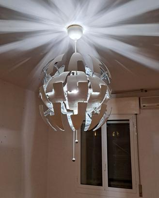 Lampadario a sospensione argento