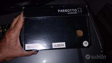 Scarpe uomo Parrotto color nero in pelle nuovissim