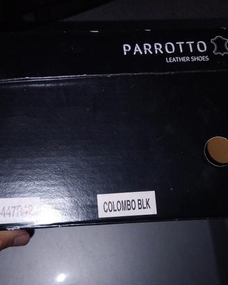 Scarpe uomo Parrotto color nero in pelle nuovissim