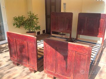 LETTI VINTAGE IN LEGNO MASSICCIO