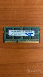 Memoria RAM 4GB DDR3 SO-DIMM per pc portatile