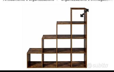 scaffale libreria a scalini