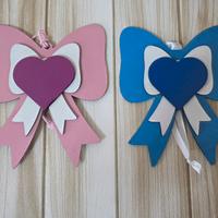 Stock 2 pezzi forma fiocco nascita