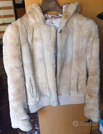 Giubbotto in pelliccia ecologica Conbipel beige M