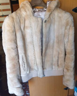 Giubbotto in pelliccia ecologica Conbipel beige M