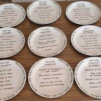 N.9 piatti "DISNAR" da collezione 