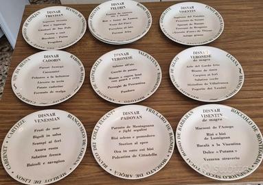 N.9 piatti "DISNAR" da collezione 
