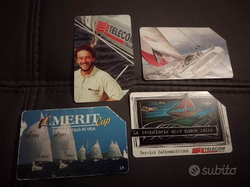 Schede telefoniche Giovanni Soldini regata Merit