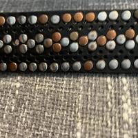 Cintura cuoio borchiata