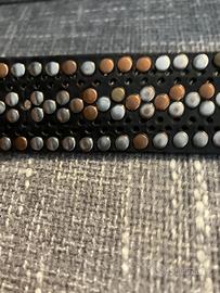 Cintura cuoio borchiata