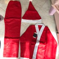 Vestito da babbo natale bambino anni 6-8