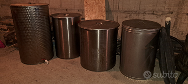 Deraspatrice e contenitore acciaio inox