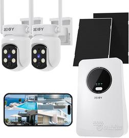 REIGY 4MP Kit Videosorveglianza Wifi Esterno Senza