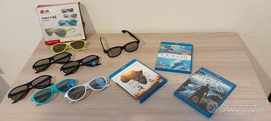 Lotto di 3 Film in Blu-Ray 3D + Gratis Occhiali