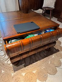 Tavolino da caffè top in pelle Theodere Alexander