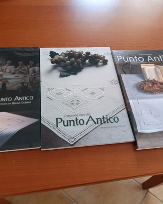 Tre libri della raccolta Punto Antico