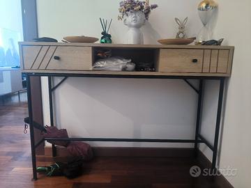 Tavolo Consolle HOMCOM stile industriale/moderno