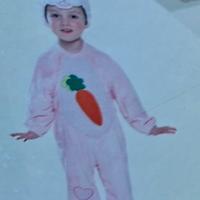 vestito carnevale coniglietta rosa 2 anni