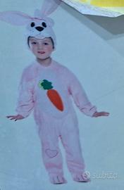 vestito carnevale coniglietta rosa 2 anni
