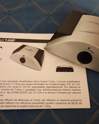 Amplificatore Sonic Impact T-amp con alimentatore