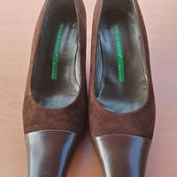 Décolleté Moda di Fausto – camoscio e pelle– n. 36