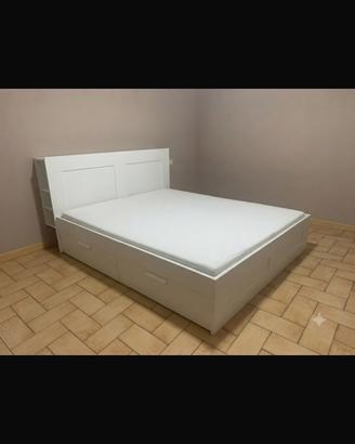 Letto matrimoniale a contenitore Breamnes ￼Ikea