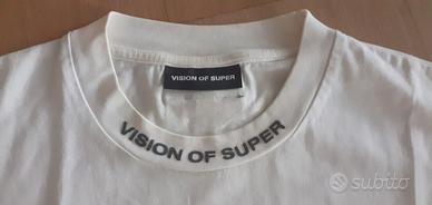 Vision of Super: white Tshirt maglietta bianca tg.