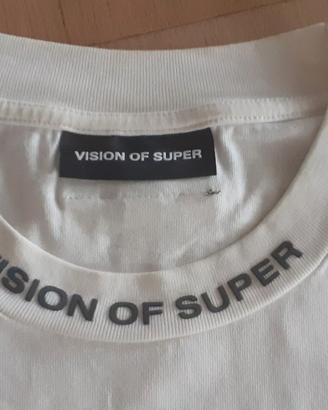 Vision of Super: white Tshirt maglietta bianca tg.