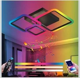 Plafoniera LED RGB 84W Cassa Bluetooth USATO OK