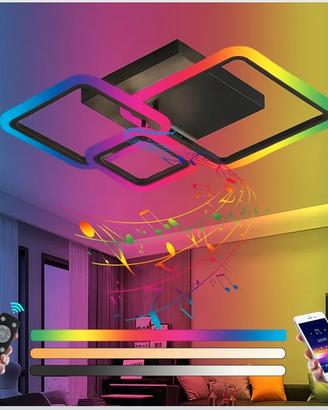 Plafoniera LED RGB 84W Cassa Bluetooth USATO OK