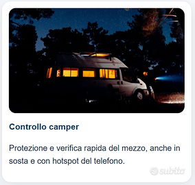 Allarme compatto con alert fotografico