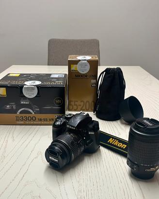 Nikon D3300 + 18-55mm + 55-200mm | Kit completo