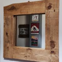 Specchio in legno rustico 