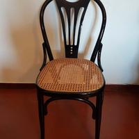 Tre sedie in legno anni 50