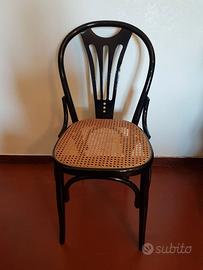 Tre sedie in legno anni 50