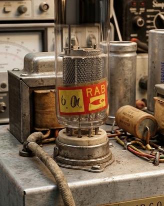 Antica valvola termoionica radio  marca RAB
