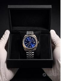 Seiko mod Datejust-40mm quadrante blu