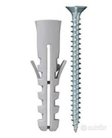 700 tasselli a muro ⌀ 6mm con viti in acciaio 4x30