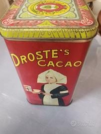 scatola di latta vintage Droste's cacao Holland 