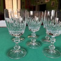 Bicchieri in cristallo lavorati