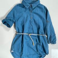 Vestito di jeans manica lunga Zara