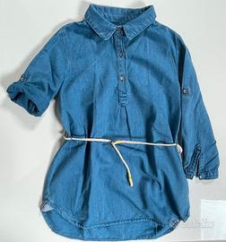 Vestito di jeans manica lunga Zara