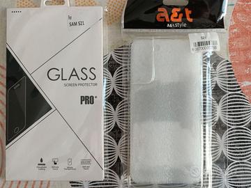 Samsung S21 Cover Trasparente + Pellicola Vetro