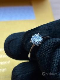 💍 Anello in Moissanite 1 ct – Argento 925